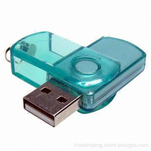 Swivel USB Flash Drives with 128MB-32GB Capacity, USB2.0 Interface Type